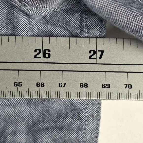 Ralph Lauren Jeans Co 100% Cotton Mens Large Long Sleeve Blue Button Shirt - Picture 5 of 5